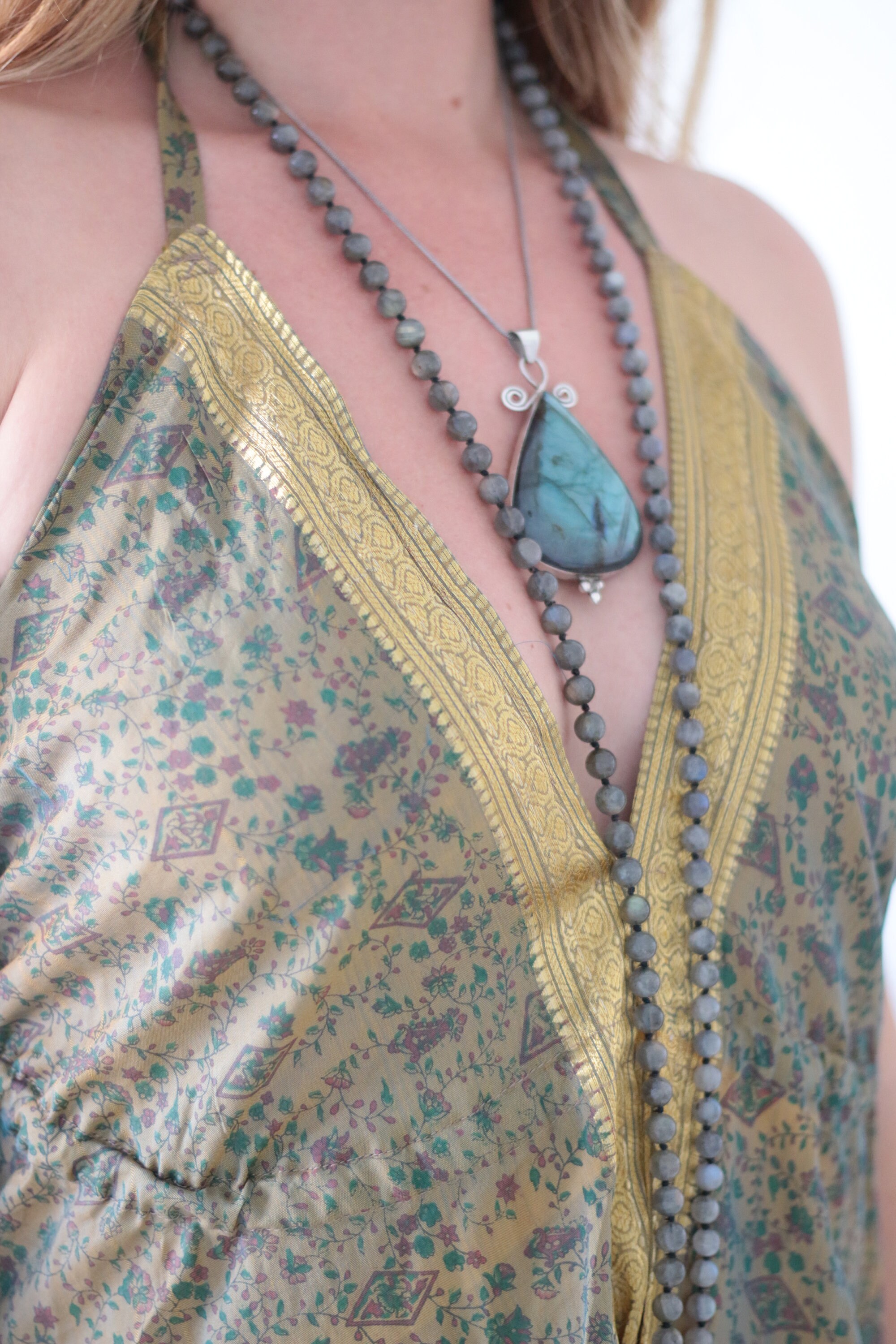 TWO TONE JUMPSUIT - Silk - Wedding - Christening - Occasion - Vintage - Festival - Hippie