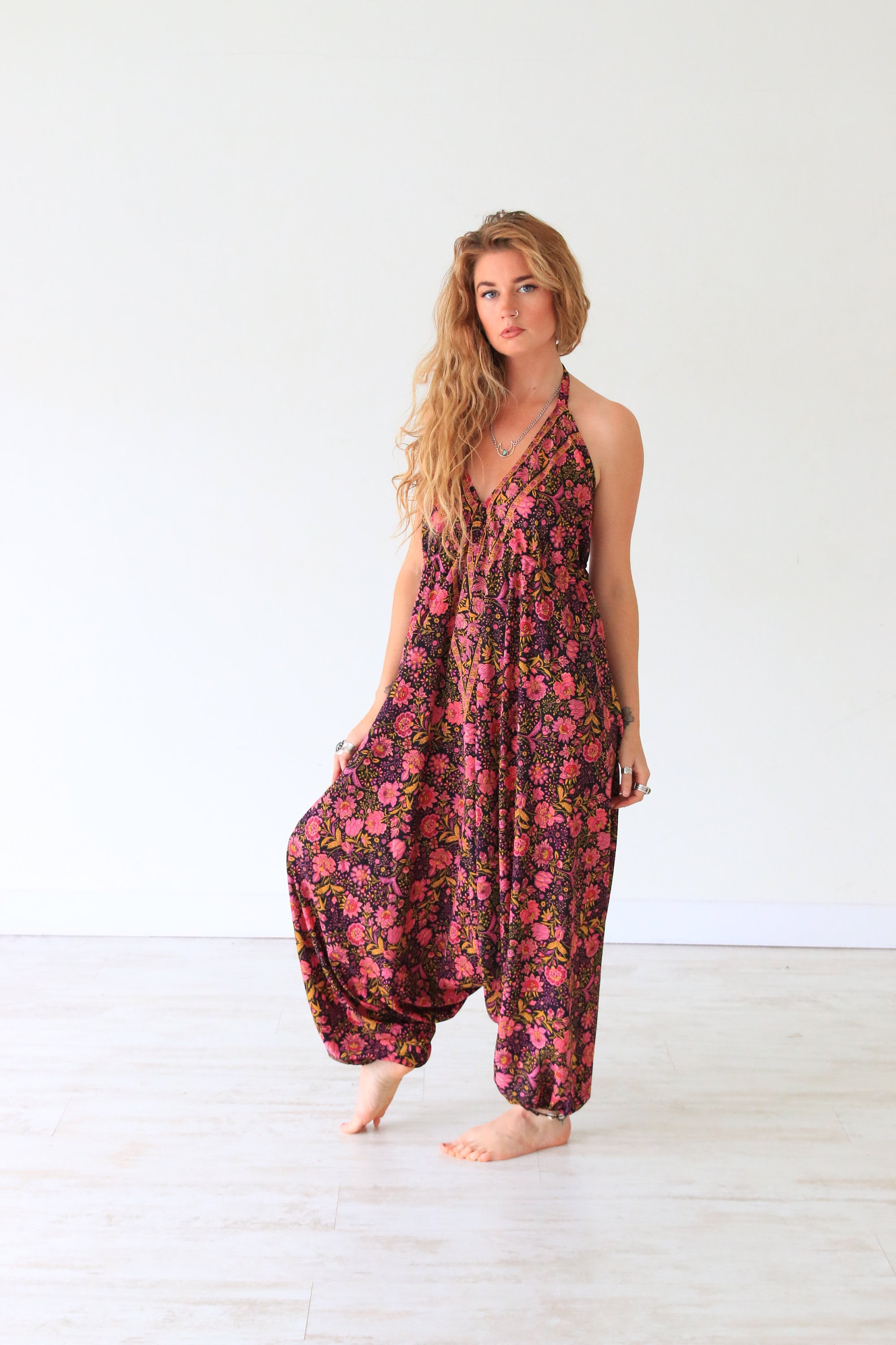 RUBY SPARROW JUMPSUIT - Hippie Jumpsuit - Soft Silk - Vintage Style ...