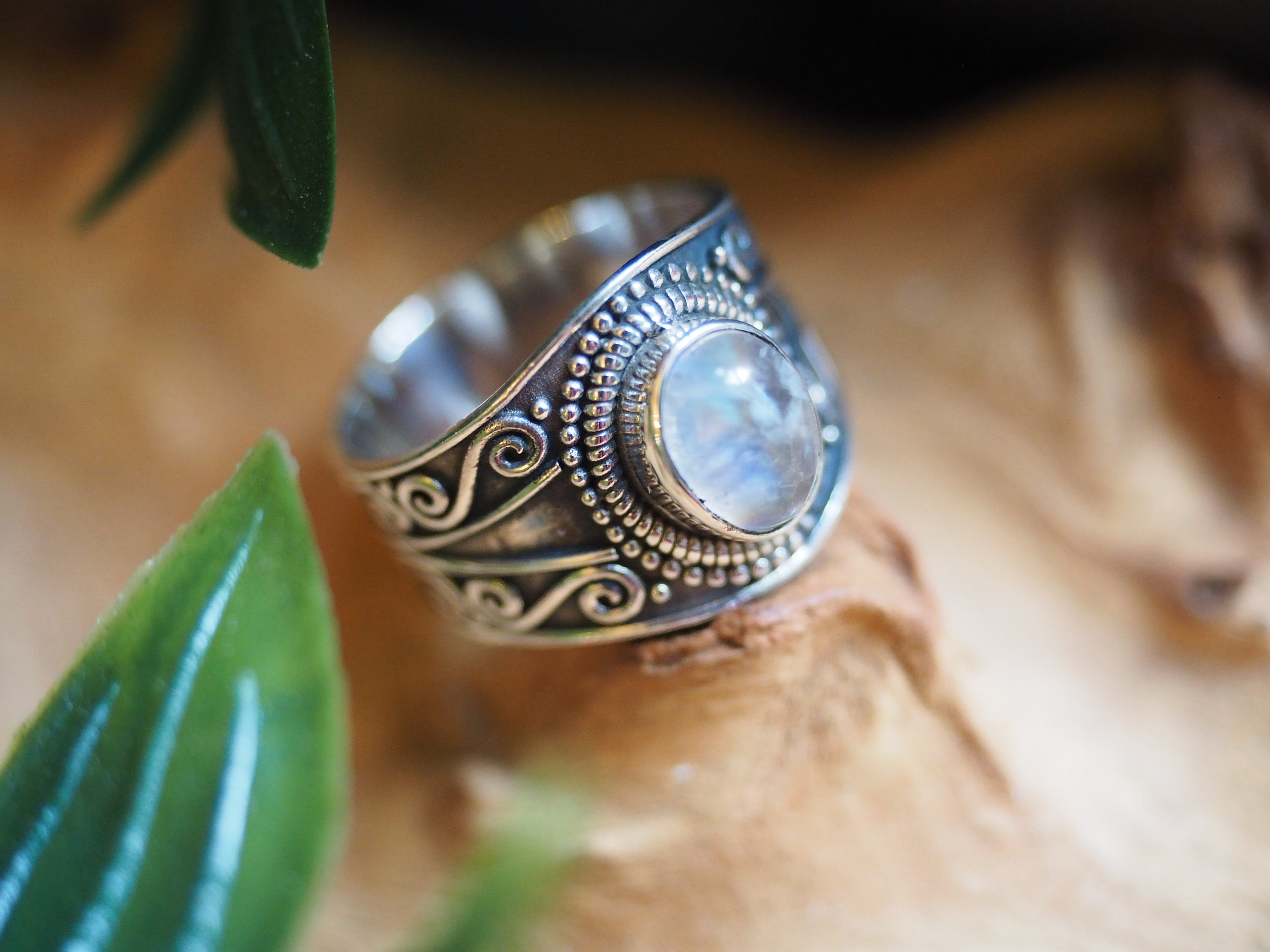 Buy Rainbow Moonstone Ring, Silver Gemstone Women Ring, Stone Dainty Ring, Moonstone  Boho Ring, Silver Stone Jewelry, Handmade Gift for Her Online in India -  Etsy
