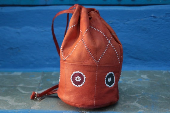 SMALL NAVAJO BAG - Vintage Shoulder bag - Aztec - Bohemian - Tribal - Bucket Bag - Satchel - Bespoke - Autumn - 70's - 60's - Christmas