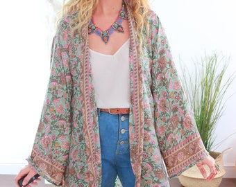 maxi length kimono
