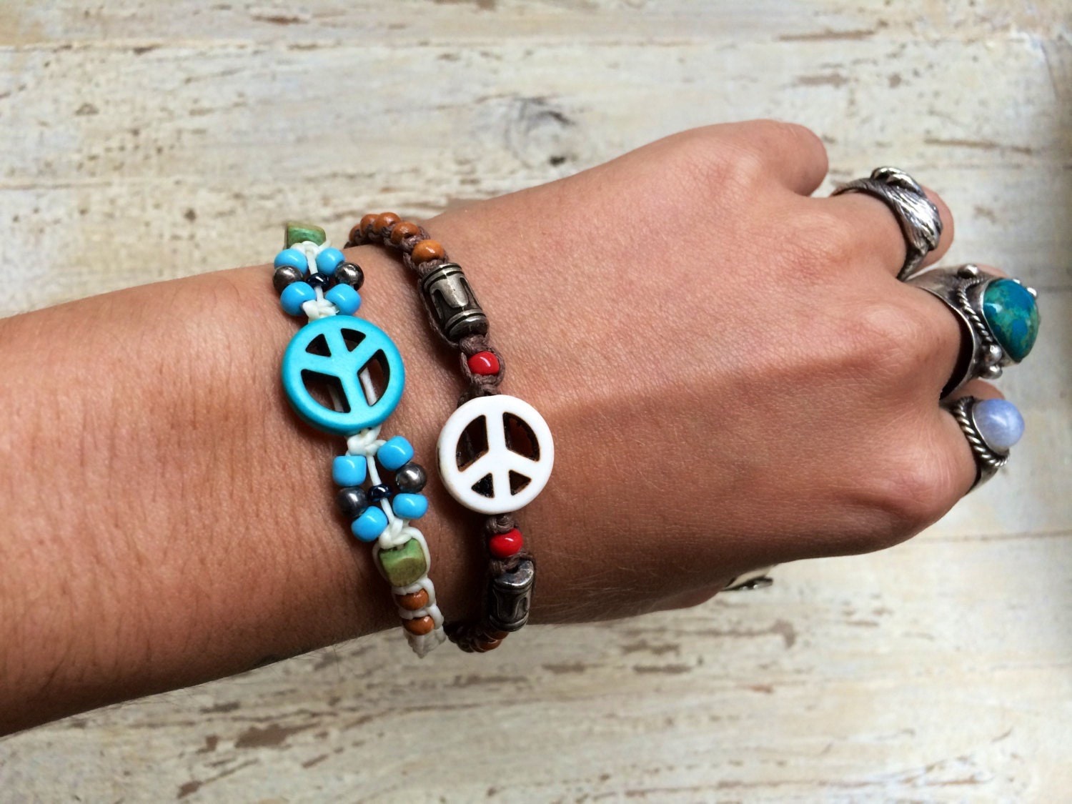 Fair Trade Peace Beaded Friendship Bracelet – Lucia's World Emporium