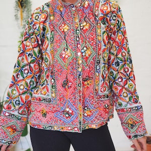 【MIRROR STOKE】EMBROIDERY JACKET Womens Mirror Jacket - Etsy