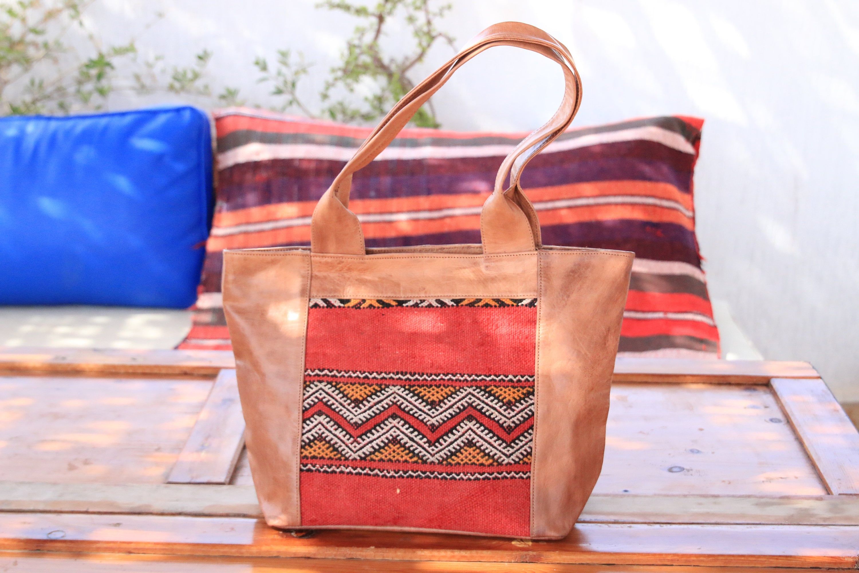 Handmade leather bags for sale in the Medina of Marrakech, Morocco Stock  Photo - Alamy