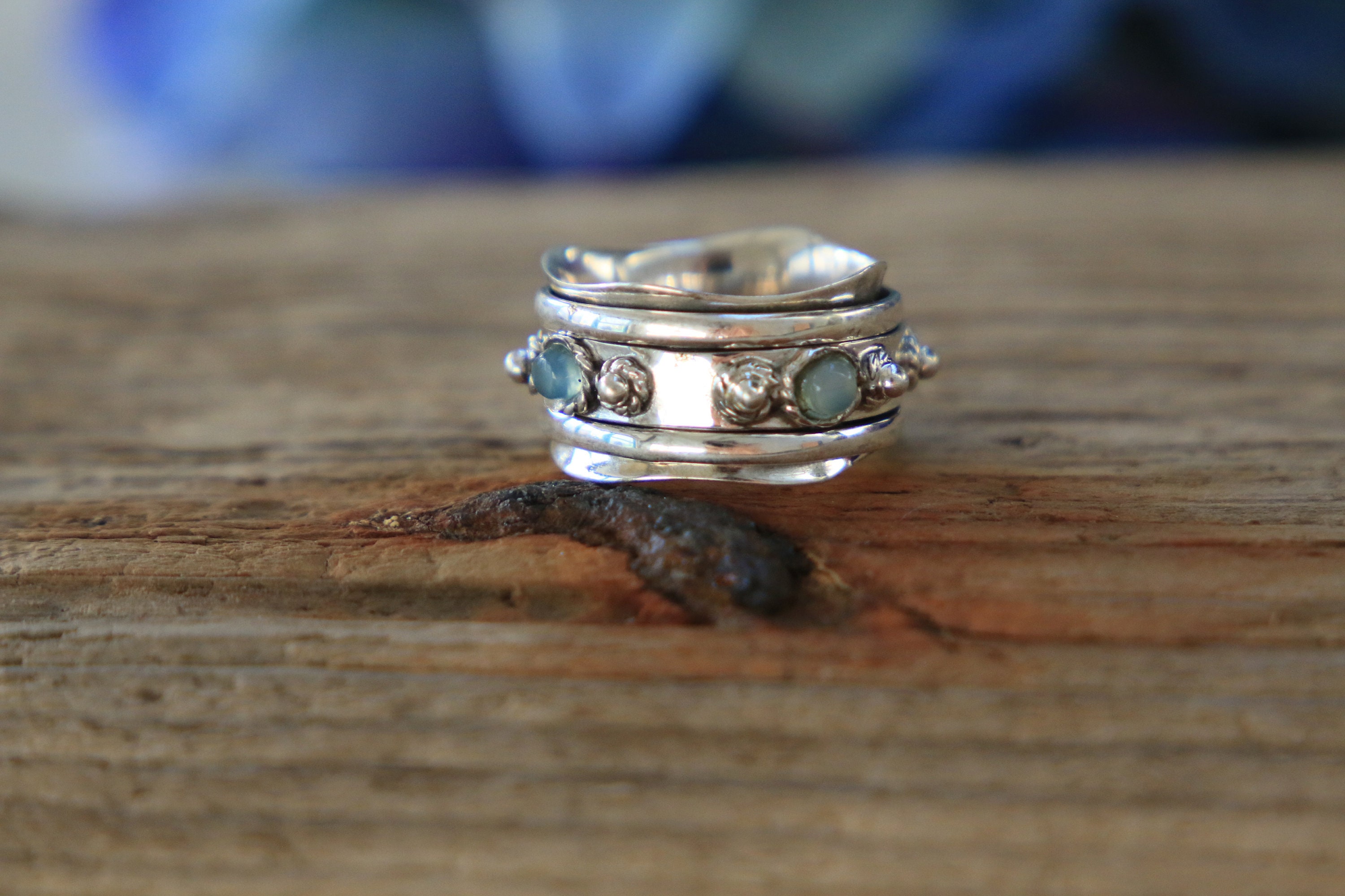 Meditation Spinner Ring Awaken Sterling Silver Israel