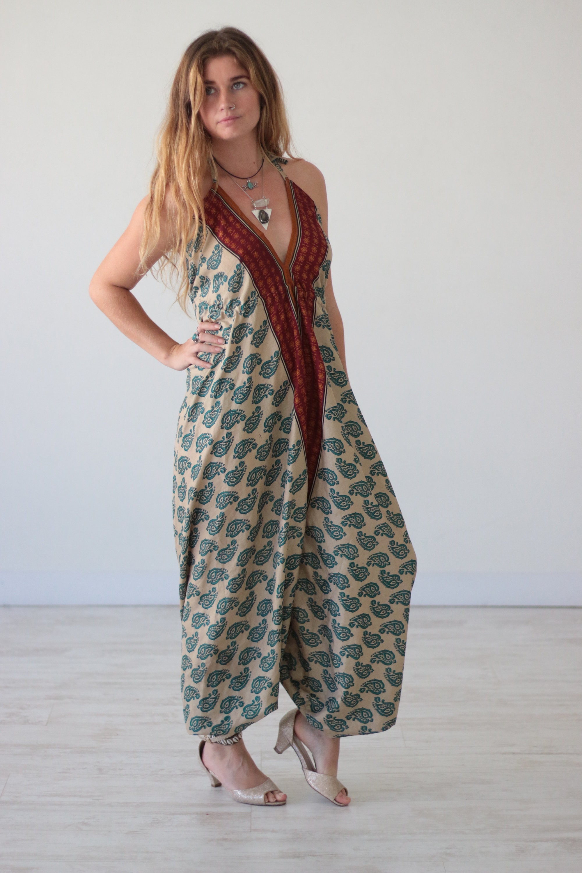 GYPSY SOUL JUMPSUIT - Summer - Wedding - Festival - Handmade - Vintage ...