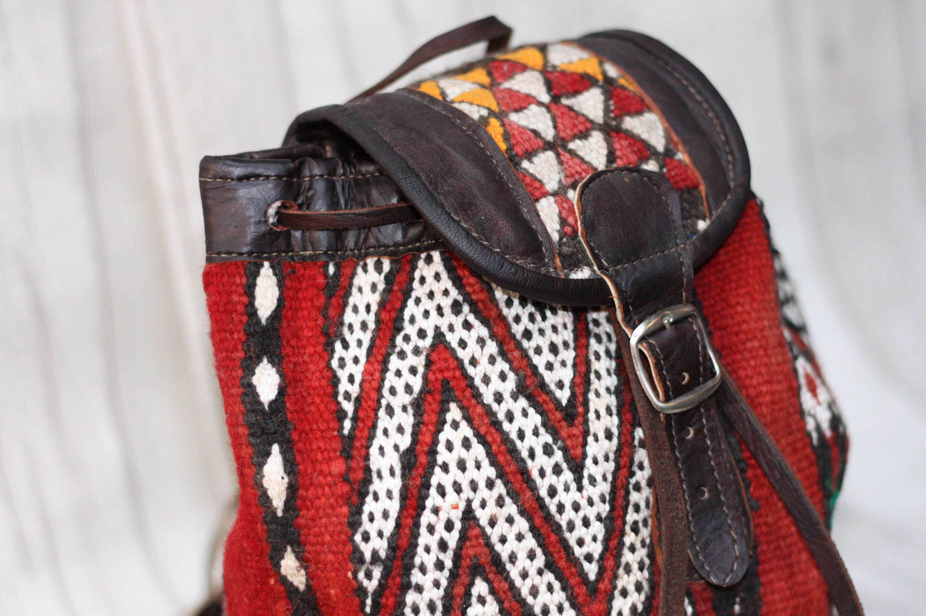 MINI CARPET BAG - Embroidered ethnic bag - Hippie rucksack - Boho ...