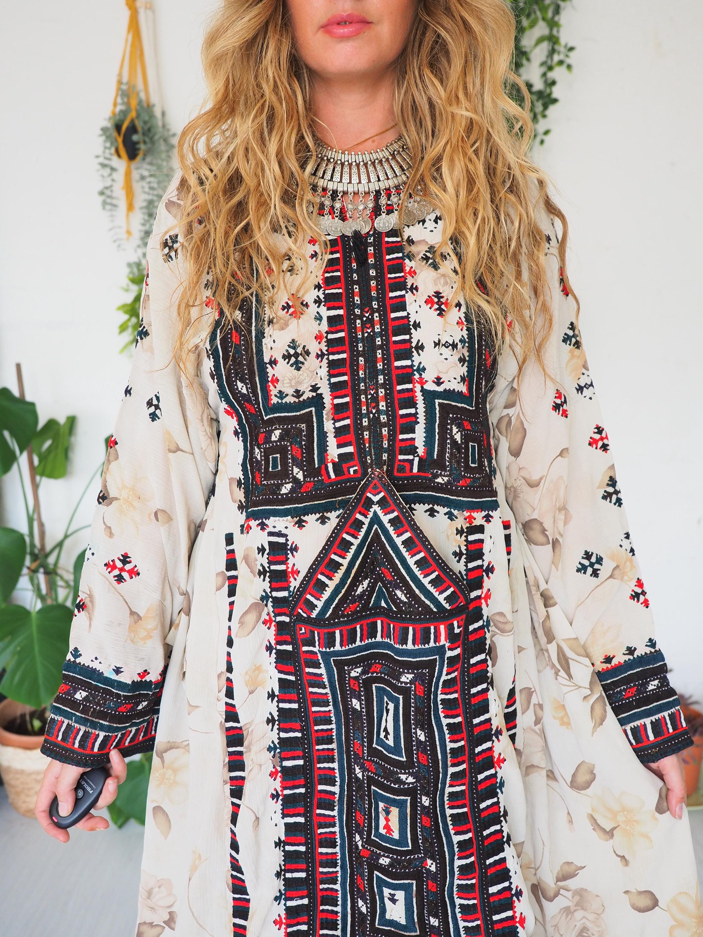 Folk style dress hot sale