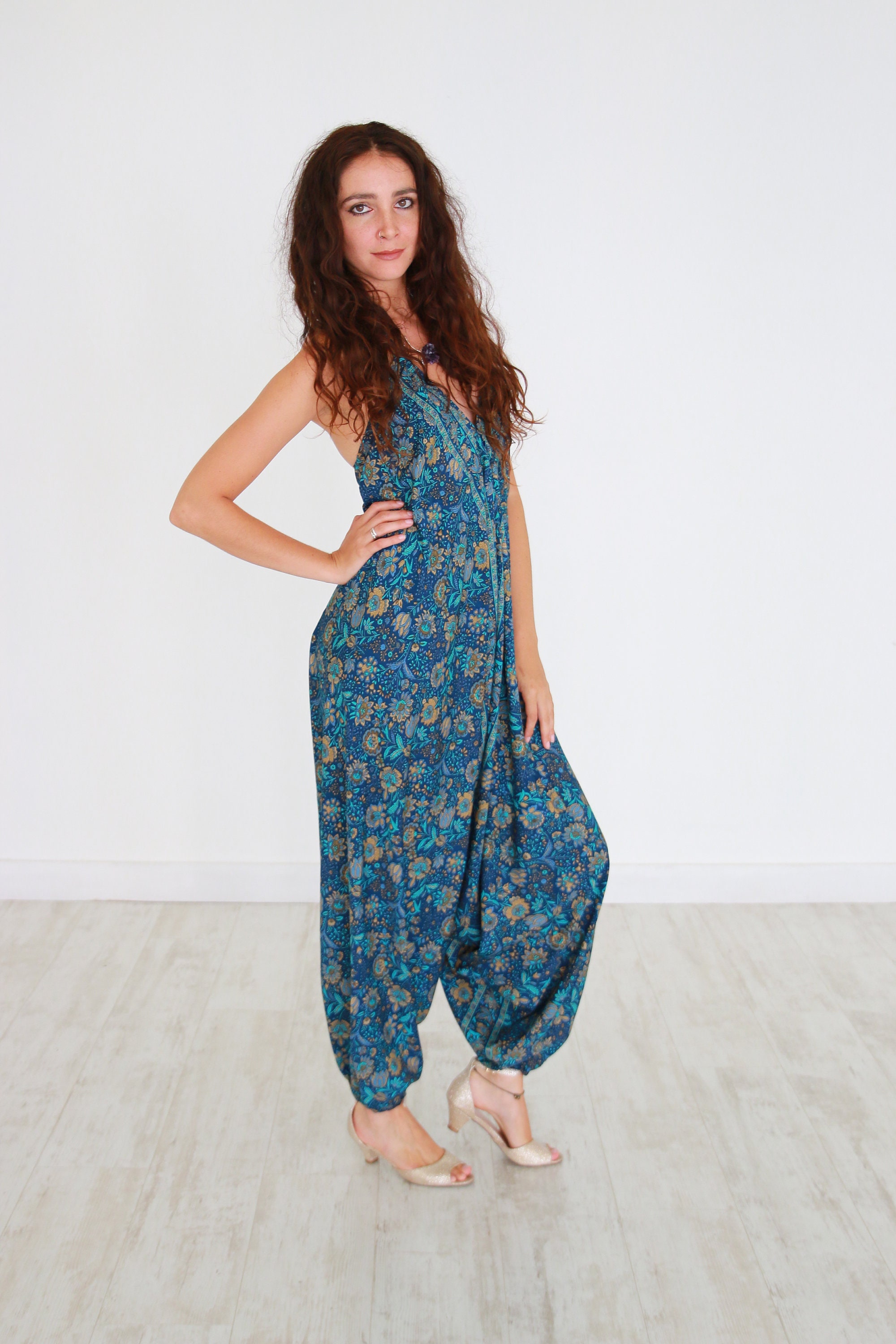 INDIAN LUXE HAREM - Romper - Super Soft Playsuit - Vintage 70's - 60's ...