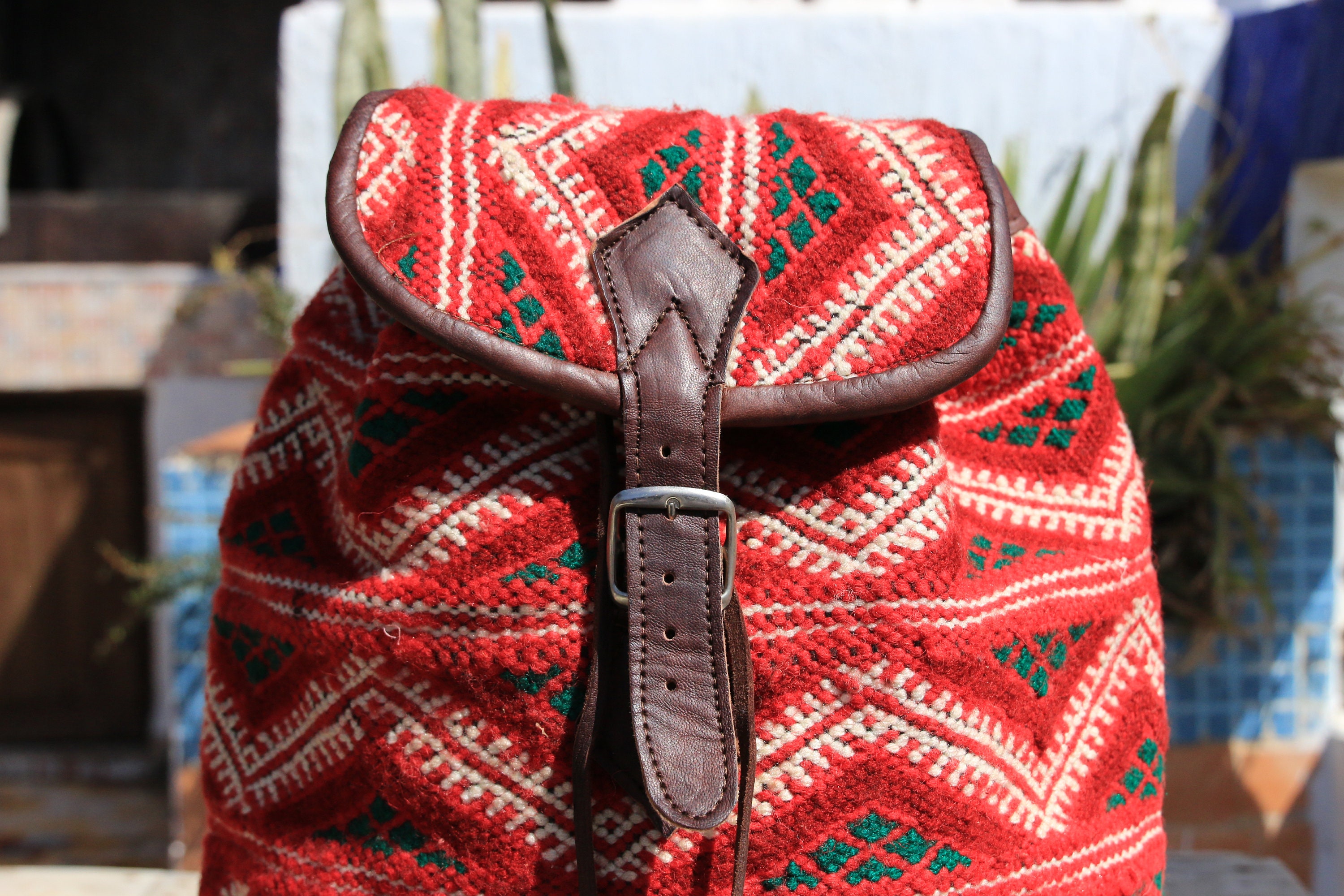 LARGE KILIM RUCKSACK - Vintage - Hippie - Boho Backpack - Aztec Bag ...