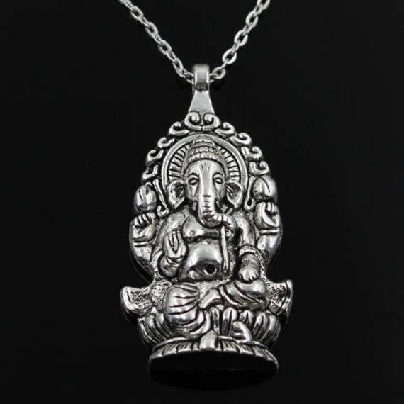 GANESH NECKLACE - Vintage Jewellery - Vintage Necklace - Indian - Spiritual Jewelry - Ganesha - Buddha - Buddha Necklace - Gift - Yoga