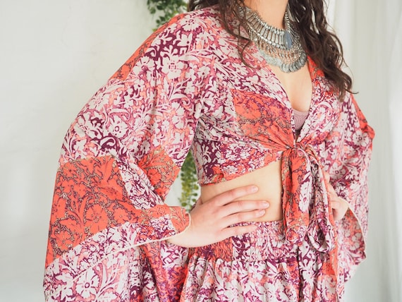 VINTAGE SILK SET - 2 Piece Silk blend Trouser set