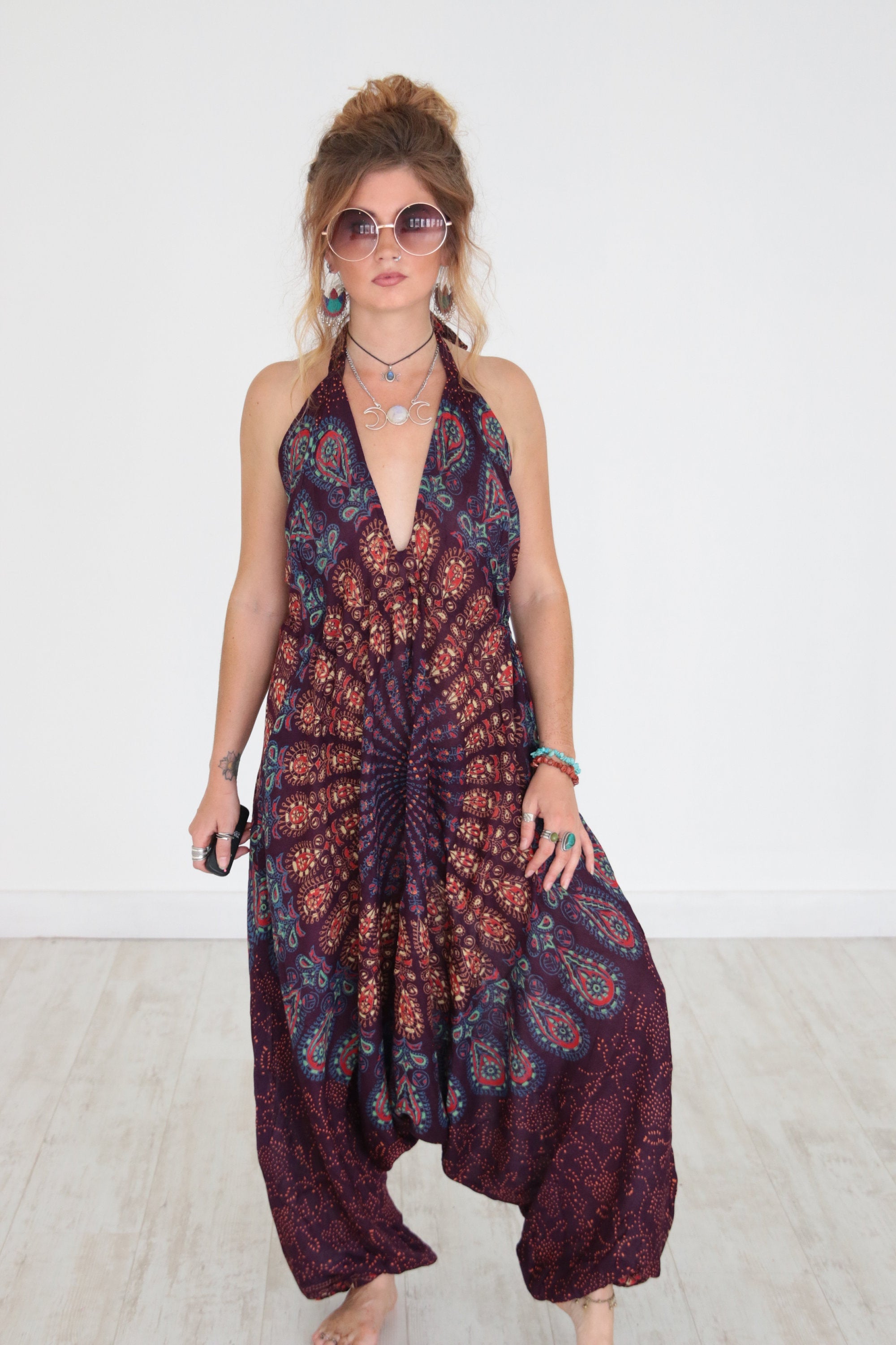 MANDALA JUMPSUIT - Cotton - Festival Style - Re-worked Vintage ...