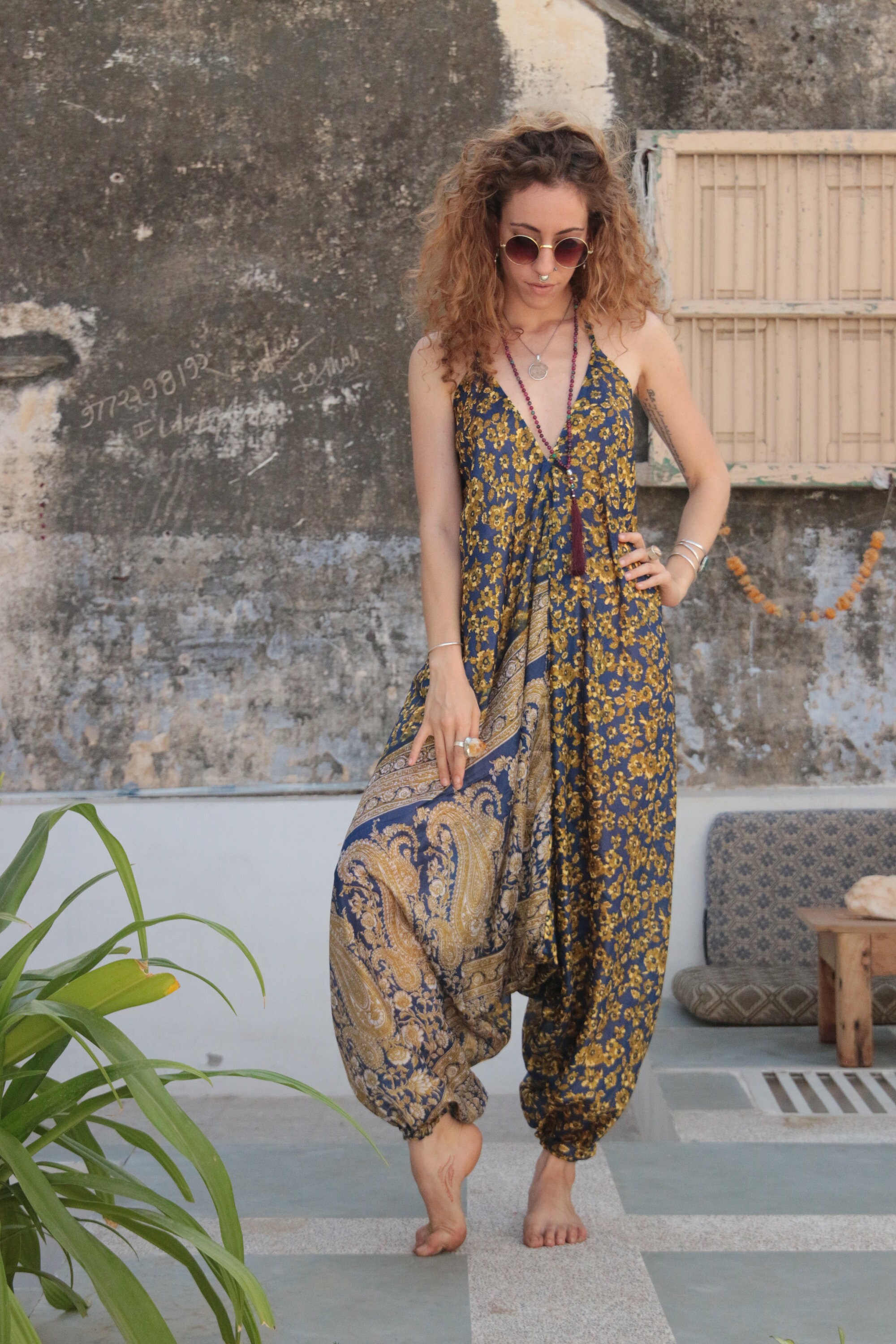 Floral jumpsuit sale for wedding