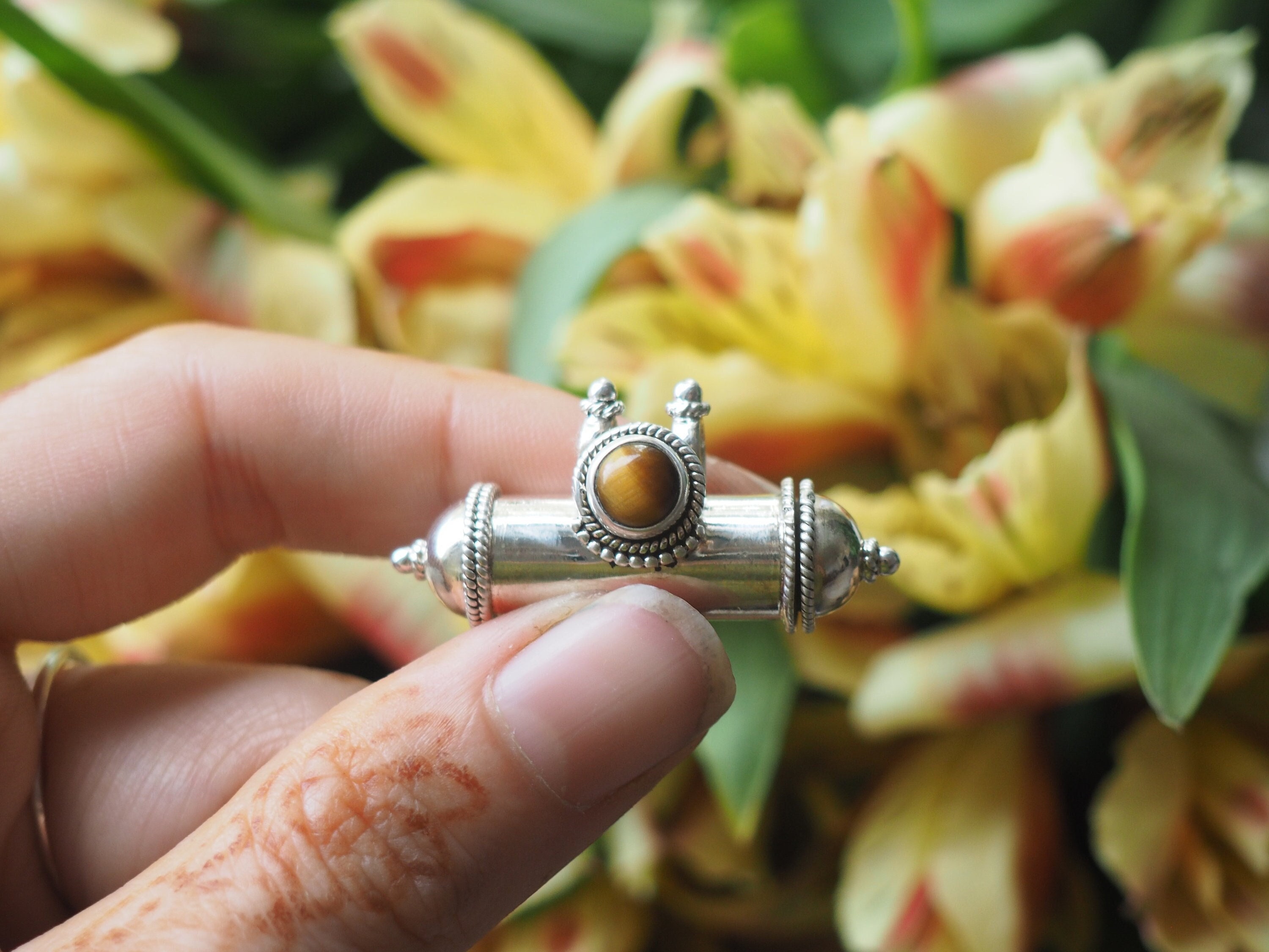 Vintage handmade silver Shiva Lingam pendant Indian idol gold Shiva lingam  box mantra box prayer box tribal jewelry Rajasthan India sa01 | TRIBAL  ORNAMENTS