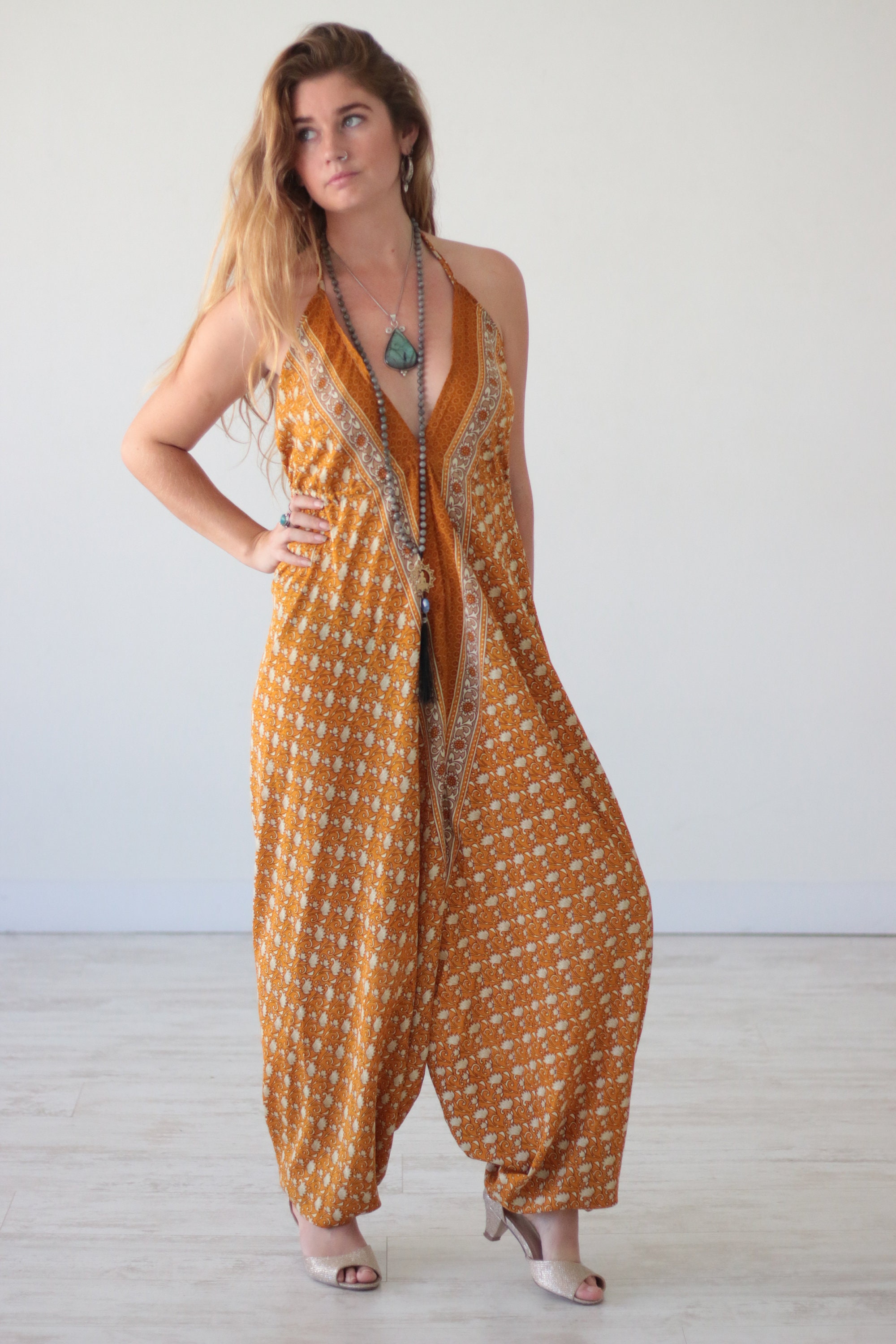 INDIAN DREAM JUMPSUIT - Wedding - Handmade - Vintage - Hippie ...