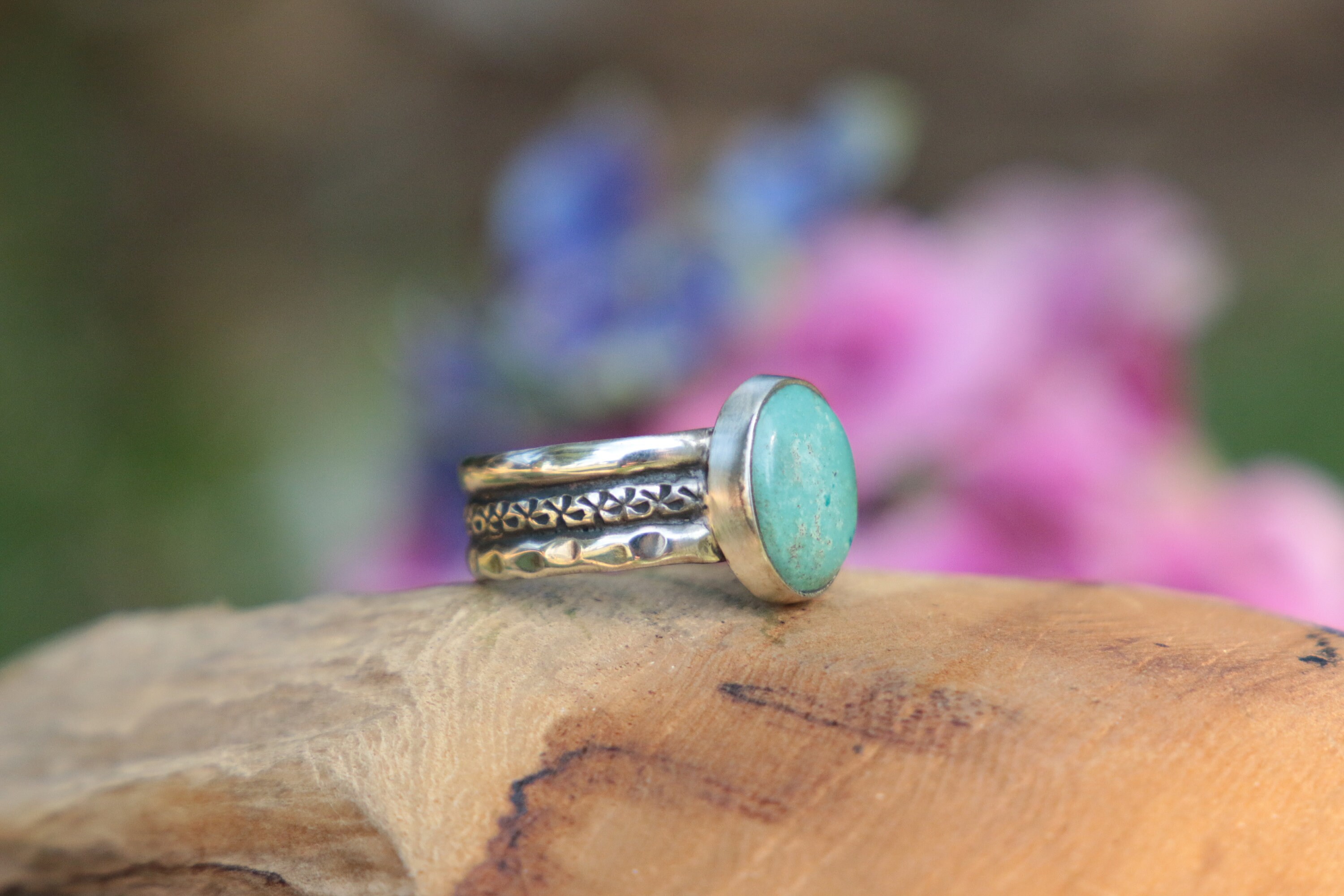 Turquoise stackable shop rings