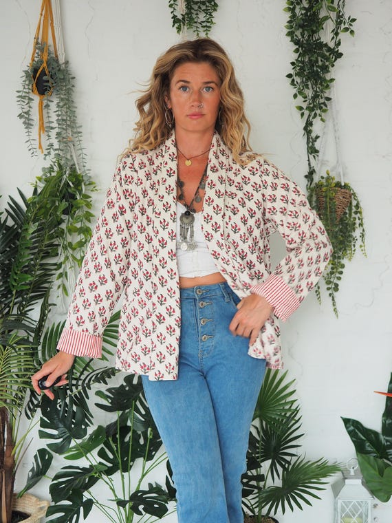 REVERSIBLE BLAZER - 60's 70's Vintage Style - Retro - Men's Hippie Festival coat - Velvet Blazer - Corduroy Jacket - Paisley Shirt Jacket