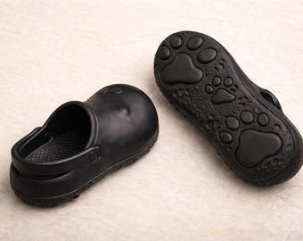 Paw Print Clogs, Waterproof Garden Shoes, Animal Lover Gift