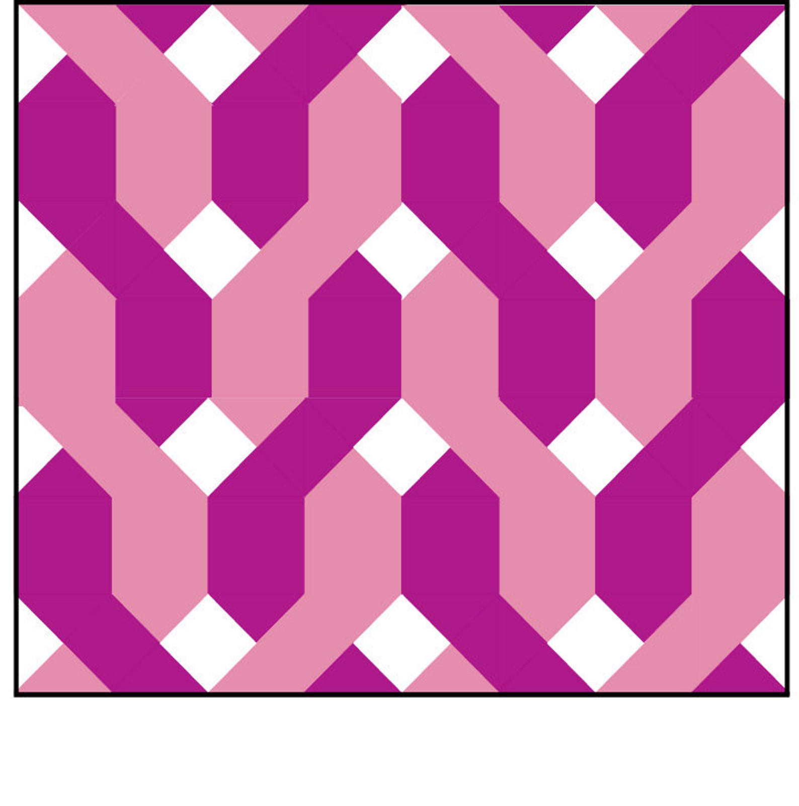 QUILT BLOCK Pattern chain Link Fence 10 Etsy