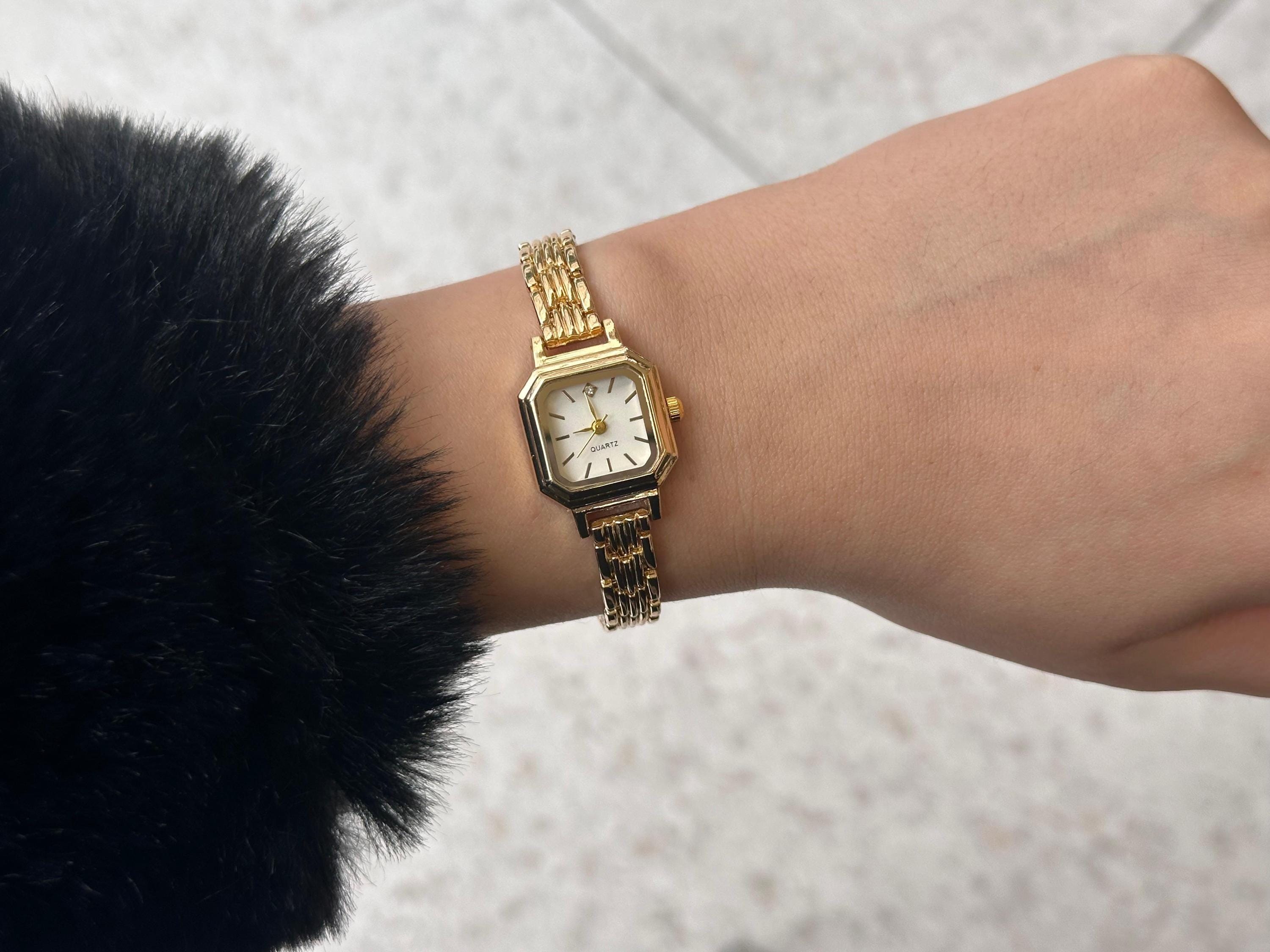Square gold watch - Etsy 日本