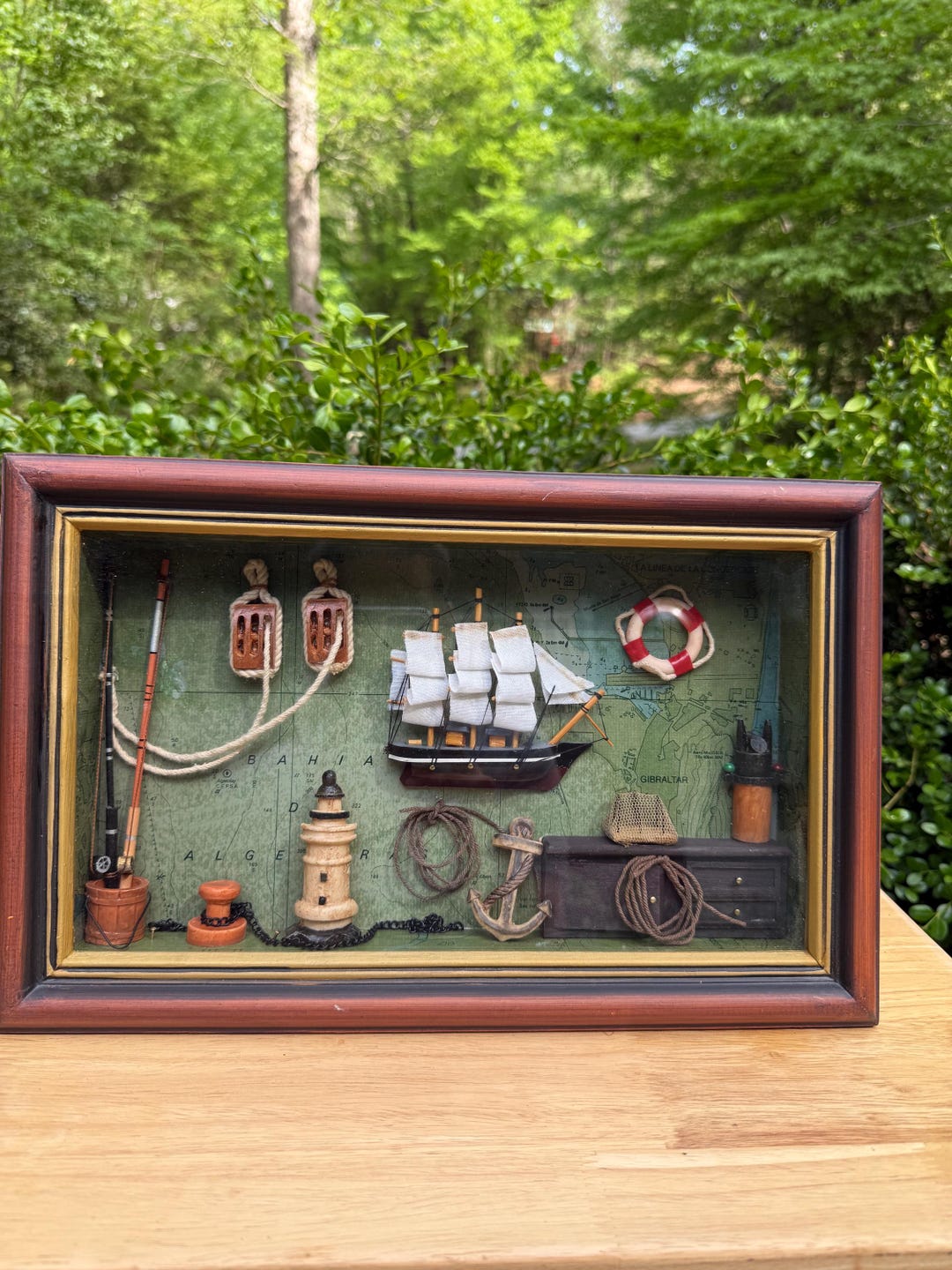 Vintage Nautical Maritime Shadow Box - Etsy