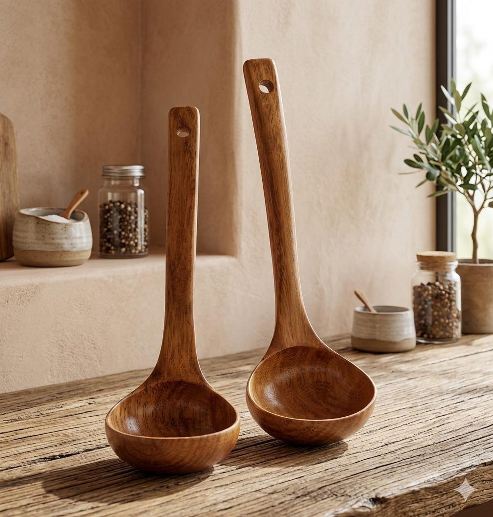 Solid Wood Cooking Spoon
