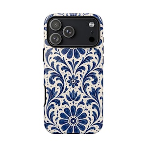 Delftware Floral Pattern Phone Case