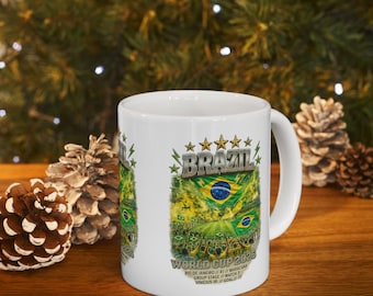 Brazil World Cup 2026 Mug | Brazil Flag Soccer Fans