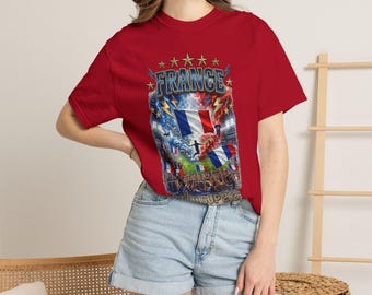 France World Cup 2026 Soccer Tee | French Flag Stadium Graphic