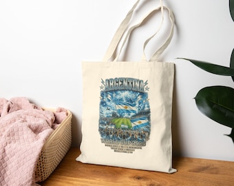 Argentina World Cup 2022 Tote Bag | Soccer Stadium Graphic