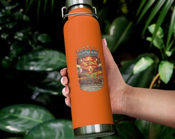 Spain Football World Cup Vintage Flag Bottle | 22oz Vacuum Insulated