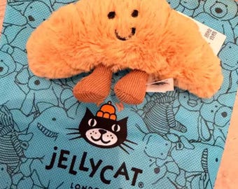 Jellycat Amuseable Croissant Plush – Smiling Soft Toy, Corduroy Legs