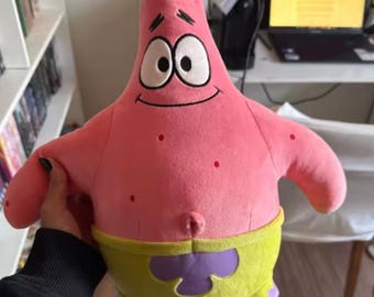 Pink Starfish Plush Toy – Patrick Inspired Soft Stuffed Character – Kids Cartoon Fan 38cm
