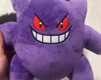 Gengar Plush Toy – Cute Purple Ghost Pokémon Plushie – Soft Stuffed Animal – Spooky Kawaii Gift for Fans & Collectors 30CM