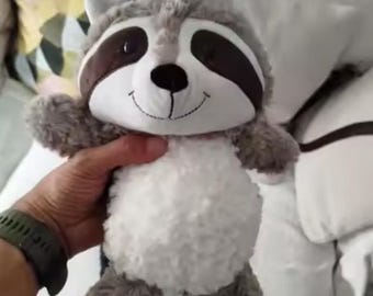 Soft Raccoon Plush Toy – Woodland Stuffed Animal, Kawaii Cuddle Buddy, Nursery Decor