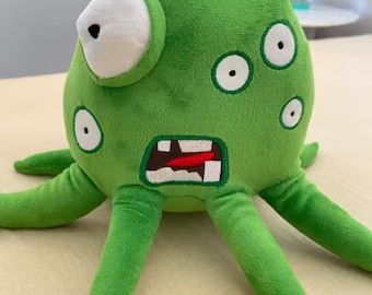 Wobbly Life Green Octopus Plush Toy | Cute Kawaii Plushie | Soft Stuffed Animal | Gamer Gift | Kids Toy 20CM
