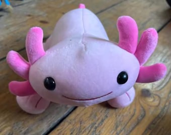 Pink Axolotl Plush Toy – Cute Kawaii Salamander Stuffed Animal – Soft Aquatic Plush Gift for Kids & Collectors 30cm
