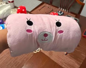 Adorable Pink Plush Pillow – Kawaii Cartoon Cushion 20-30cm