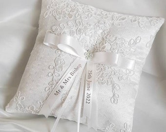 personalised ring cushion