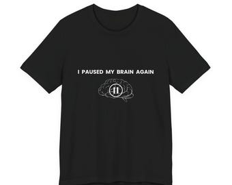 「また脳が停止した」Tシャツ - 面白いテクノロジーユーモアTシャツ - プログラマーのコーディングジョークTシャツ - AIオタクのミームギフト