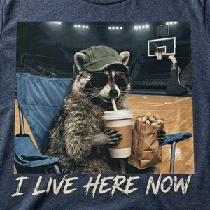 Raccoon Basketball Shirt - Etsy