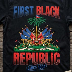 Haiti First Black Republic 1804 PNG, Haitian Pride SVG, L'Union Fait La Force Digital Download, Haiti Independence Clipart, Juneteenth PNG