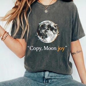 Kopiuj Moon Joy PNG: Księżycowa estetyka niebiańska sztuka pozytywne wibracje png Nocne niebo Kosmiczny clipart (pobieranie cyfrowe)