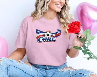 Chile Soccer T-Shirt, Chilean Football Fan Apparel, Viva Chile Tee, National Team Pride Shirt, Gift for Chilean Expats