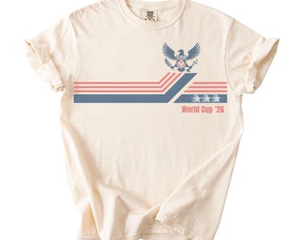 Retro USA 2026 Soccer T-Shirt Vintage Unisex USA Gift Shirt USA Mexico Germany Brasil America Soccer Shirt Men