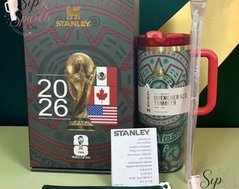 Vaso térmico Stanley de 1,18 litros (40 oz) del Mundial, edición limitada, taza de viaje portátil.