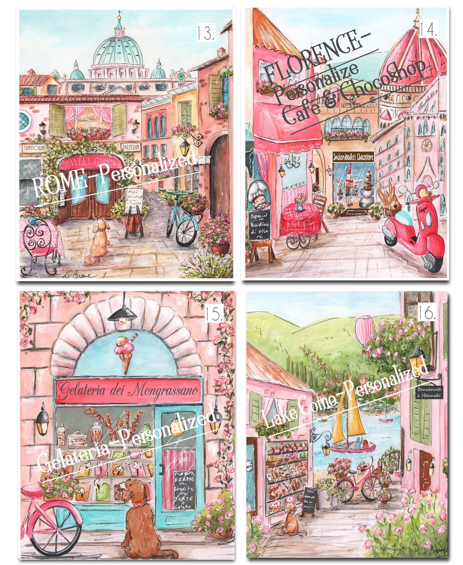 Choose Any Set of 4 Canvas Prints From My Shop CANVAS Wall Etsy