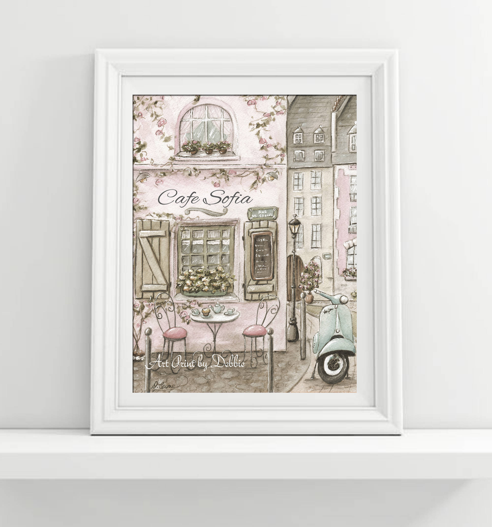 Decoración del dormitorio de París personalizado Paris Cafe | Etsy