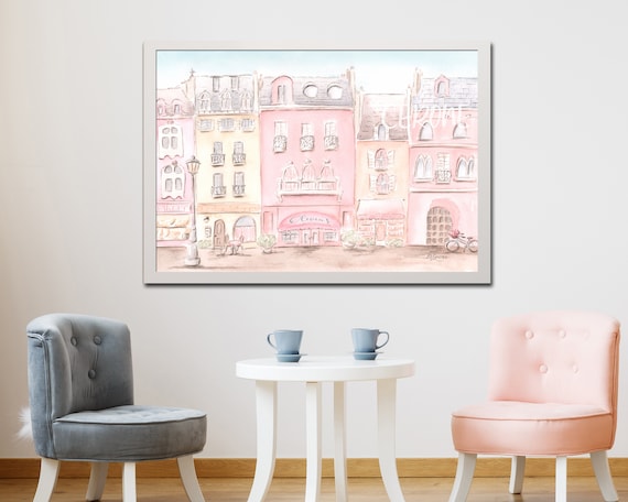 Pastel Pink Gallery Wall Art Canvas Posters - Shop Online on roomtery